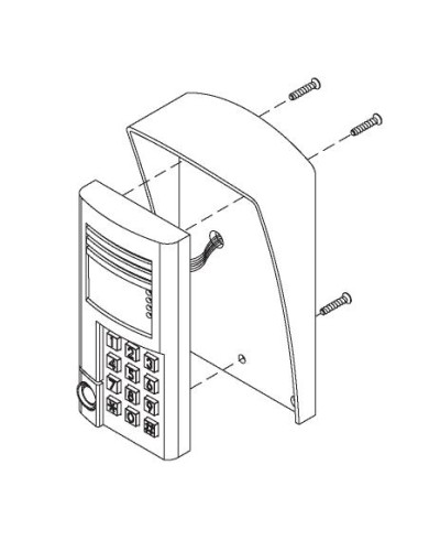 Комплект монтажный для блоков вызова БВД-SM100х, БВД-341х, БВД-402х, БВД-404х Vizit МК-341 в Таганроге Аксессуары для многоабонентных систем Pintop.ru