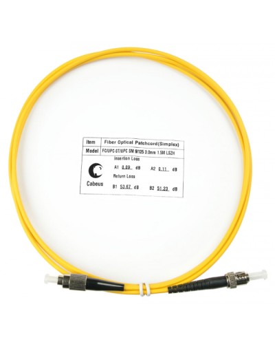 Шнур оптический simplex FC-ST 9/125 sm 1,5м LSZH Cabeus FOP(s)-9-FC-ST-1,5m в Таганроге Патч-корды оптические Pintop.ru