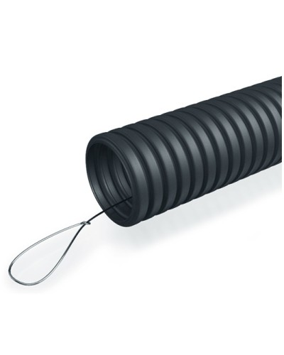 Труба гофр. ПНД 40 мм с зондом ПожТехКабель (15 м) в Таганроге Труба гофрированная Pintop.ru