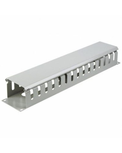 Органайзер кабельный горизонтальный с крышкой, 19, 2U, глубиной 72 мм, металл, RAL 7035 REXANT 04-2645 в Таганроге Кабельные органайзеры Pintop.ru