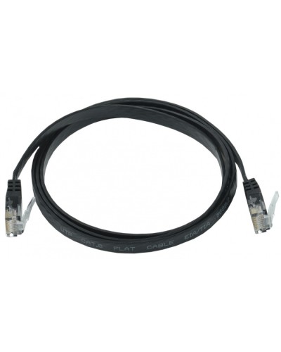 ITK Коммутационный шнур плоский кат.6 UTP 2м чёрный (PC09-C06U-2M-FL) в Таганроге Патч-корды и пигтейлы Pintop.ru
