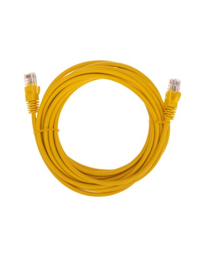 Патч-корд U/UTP, CAT 5e, RJ45-RJ45, 26AWG, LSZH, желтый, 5м REXANT 02-0105-5 в Таганроге Патчкорды (медные) Pintop.ru