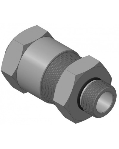 Кабельный ввод с резьбой G3/4 для прокладки кабеля в металлорукаве РЗ-ЦП-25, с уплотнением кабеля и проходным диаметром кабеля d=8-12 мм Спектрон КВМ-25/12-М-G3/4 в Таганроге Аксессуары для кабель-канала Pintop.ru