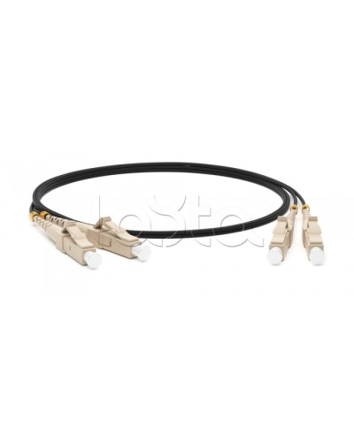 Патч-корд волоконно-оптический Hyperline FC-D2-50-LC/PR-LC/PR-H-1M-LSZH-BK в Таганроге Патч-корды оптические Pintop.ru