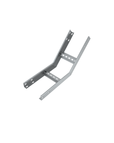 Угол лестничный вертикальный внутренний 45 гр. 80х500х1,5 мм Быстрый монтаж HD85 КМ-профиль (LNLS45-80-500-1.5 HD85) в Таганроге Аксессуары для лотков Pintop.ru