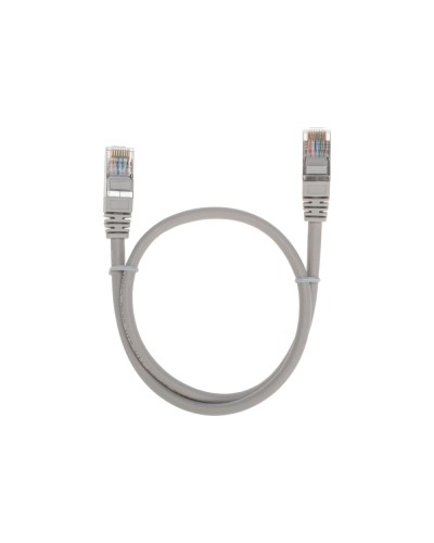 Патч-корд F/UTP, CAT 5e, RJ45-RJ45, 26AWG, LSZH, серый, 0,5м REXANT 02-0110-05 в Таганроге Патчкорды (медные) Pintop.ru