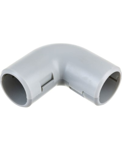 CI32G Угол 90 гр.(2част.), без галогена, для труб D32мм, белый (1уп = 10шт) Экопласт (41232-10HF-W) в Таганроге Повороты, муфты, тройники Pintop.ru