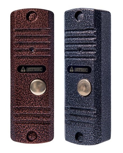 Видеопанель вызывная накладная на 1 абонента Activision AVC-105-V (медь, с видеокамерой) в Таганроге Вызывные видеопанели малоабонентные Pintop.ru