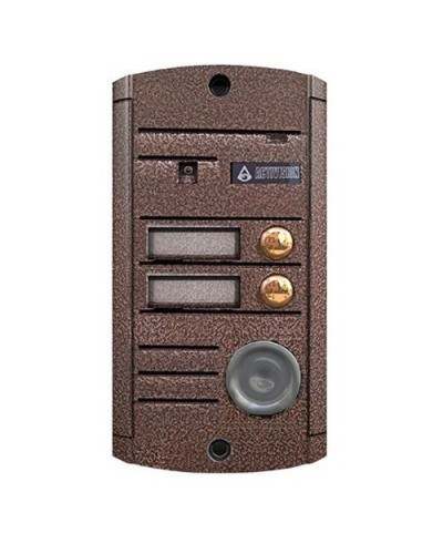 Видеопанель вызывная накладная цветная на 2 абонента с TM-считывателем Activision AVP-452 ТМ (PAL, медь) в Таганроге Вызывные видеопанели малоабонентные Pintop.ru