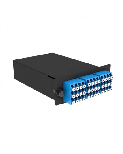 Кассета кроссовая черный Cabeus (FO-9-3x12MPO(m)/А-36xLC/U-A-BK) в Таганроге Кросс оптический Pintop.ru