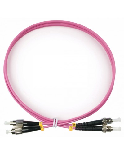 Шнур оптический duplex FC-ST 50/125 mm OM4 1м LSZH Cabeus FOP-50-OM4-FC-ST-1m в Таганроге Патч-корды оптические Pintop.ru