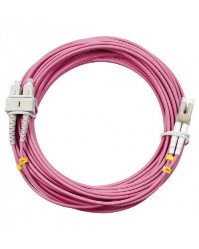 Шнур оптический duplex LC-SC 50/125 mm OM4 20м LSZH Cabeus FOP-50-OM4-LC-SC-20m в Таганроге Патч-корды оптические Pintop.ru