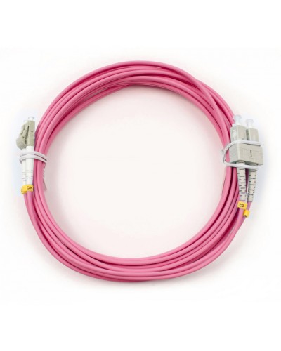 Шнур оптический duplex LC-SC 50/125 mm OM4 7м LSZH Cabeus FOP-50-OM4-LC-SC-7m в Таганроге Патч-корды оптические Pintop.ru
