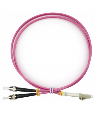 Шнур оптический duplex LC-ST 50/125 mm OM4 1,5м LSZH Cabeus FOP-50-OM4-LC-ST-1,5m в Таганроге Патч-корды оптические Pintop.ru