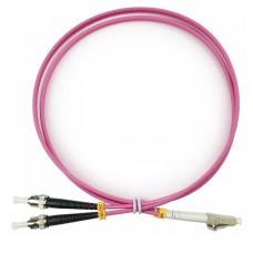 Шнур оптический duplex LC-ST 50/125 mm OM4 1м LSZH Cabeus FOP-50-OM4-LC-ST-1m