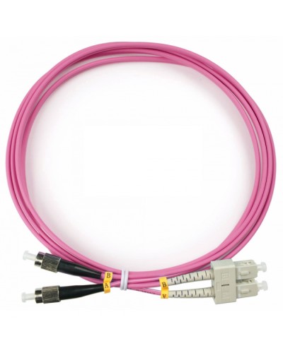 Шнур оптический duplex SC-FC 50/125 mm OM4 2м LSZH Cabeus FOP-50-OM4-SC-FC-2m в Таганроге Патч-корды оптические Pintop.ru
