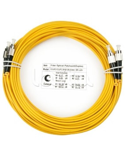 Шнур оптический SM 9/125 duplex FC/FC (10 м) Cabeus FOP(D)-9-FC-FC-10M в Таганроге Патч-корды оптические Pintop.ru