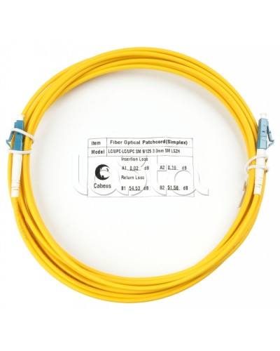Шнур оптический simplex LC-LC 9/125 sm 5м LSZH Cabeus FOP(s)-9-LC-LC-5m в Таганроге Патч-корды оптические Pintop.ru