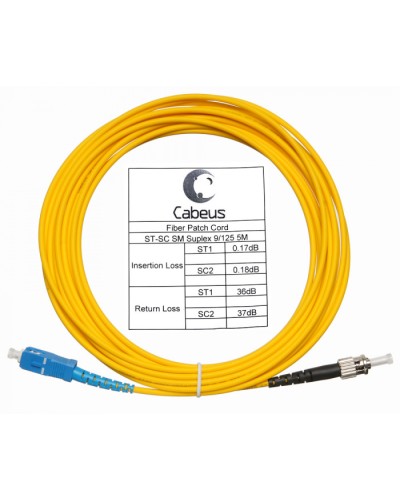 Шнур оптический simplex SC-ST 9/125 sm 7м LSZH Cabeus FOP(s)-9-SC-ST-7m в Таганроге Патч-корды оптические Pintop.ru