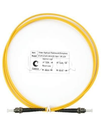 Патч-корд волоконно-оптический SM 9/125 simplex ST-ST LSZH (1,5 м) Cabeus FOP(s)-9-ST-ST-1,5m в Таганроге Патч-корды оптические Pintop.ru
