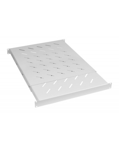 Полка 19 перфорированная глубиной 600-1000 ммдо 100кг, цвет серый (RAL 7035) Cabeus (SH-J018-SS-600-100KG) в Таганроге Полки для шкафов и стоек Pintop.ru