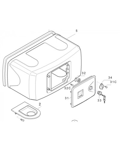 Корпус FERNI пластиковый Came 119RID122 в Таганроге Запчасти для шлагбаумов и автоматики Pintop.ru