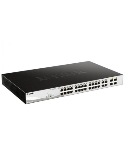 Управляемый L2 коммутатор с 24 портами 10/100/1000Base-T и 4 комбо-портами 100/1000Base-T/SFP (24 порта PoE 802.3af/at, РоЕ-бюджет 193 Вт) D-Link DGS-1210-28P/FL1A в Таганроге Коммутаторы Pintop.ru