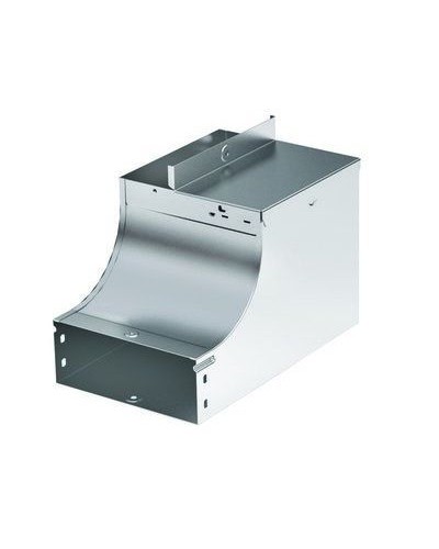 Угол CSSS 90 вертикальный внутр. переходник лев. осн. 200 H50 горячеоцинкованный DKC 37594KHDZ в Таганроге Аксессуары для лотков Pintop.ru