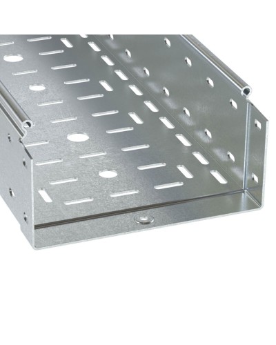 Лоток перф. 100х100 L 3000 толщ. 1,2 мм, горячеоцинкованный DKC (3534112HDZ) в Таганроге Кабельные лотки Pintop.ru