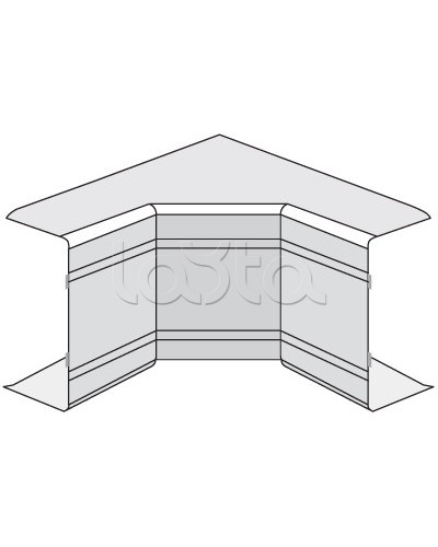 Угол внутренний неизменяемый (90°) NIA 40х40 DKC 01822 в Таганроге Аксессуары для кабель-канала Pintop.ru