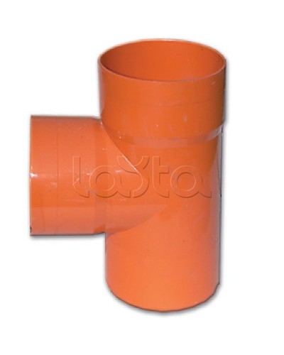 Тройник для двустенных труб 90 градусов D=110мм DKC 020110 в Таганроге Повороты, муфты, тройники Pintop.ru