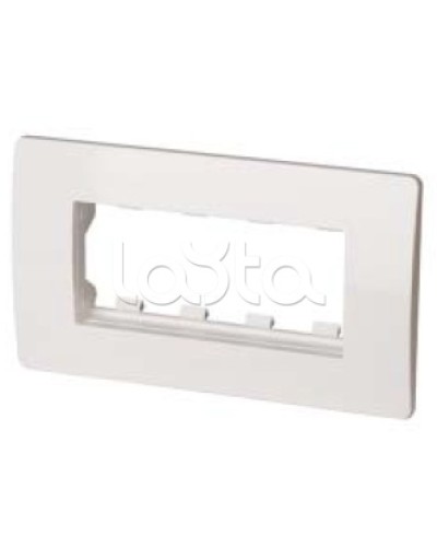 Каркас в сборе с рамкой под 4 модуля VIVA (для монтажа ЭУИ в коробки код 10143) DKC 10245 в Таганроге Аксессуары для кабель-канала Pintop.ru