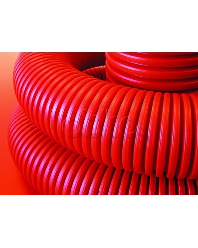 Труба гофрированная двустеннаядля кабельной канализации д.63 мм, красный, с протяжкой DKC 121963100 в Таганроге Повороты, муфты, тройники Pintop.ru