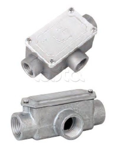 Коробка ответвительная алюминиевая, 3 ввода, М20х1,5 ,IP55, 118х67х42мм DKC 6330-20 в Таганроге Распределительные коробки Pintop.ru