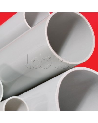 Труба ПВХ жёсткая атмосферостойкая д.40мм, тяжёлая, 3м, цвет серый DKC 63540UF в Таганроге Гладкая труба Pintop.ru