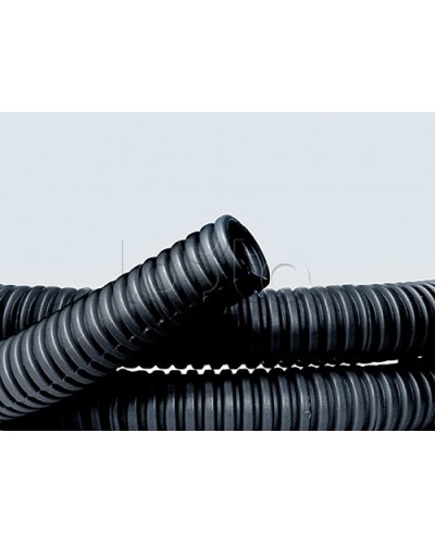 Труба ПНД гибкая гофр. д.32мм, лёгкая без протяжки, 25м, цвет чёрный DKC 70732 в Таганроге Труба гофрированная Pintop.ru