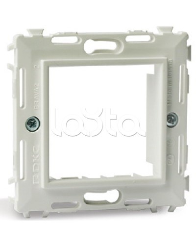 Каркас на 2 модуля (одноместный), белый, RAL 9010 DKC 75020W в Таганроге Аксессуары для кабель-канала Pintop.ru