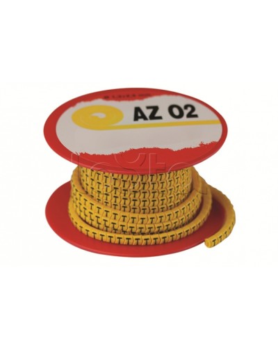 Колечко маркировочное 2, 2.5-4мм. черное на желтом DKC AZO302BY в Таганроге Крепежные изделия Pintop.ru