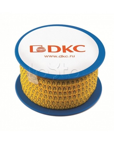 Колечко маркировочное K, 2.5-4мм. черное на желтом DKC AZO3KKBY в Таганроге Крепежные изделия Pintop.ru