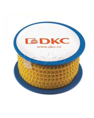 Колечко маркировочное 5, 4-8мм. черное на желтом DKC AZS405BY в Таганроге Крепежные изделия Pintop.ru