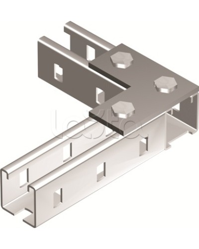 Пластина соединительная L-обр., длина 90х90 мм, 3отв., горячеоцинкованная DKC BMD1021HDZ в Таганроге Крепежные изделия Pintop.ru