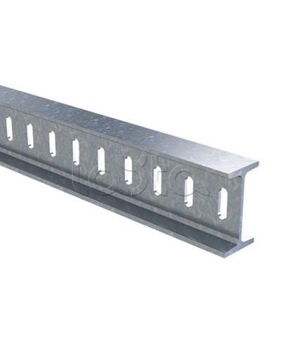 Профиль I-образный 50х100, L2000, толщ.4,5 мм, горячеоцинкованный DKC BPM5020HDZ в Таганроге Аксессуары для стоек и шкафов Pintop.ru