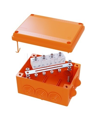 Коробка распределительная IP56, пластиковая с кабельными вводами и клеммниками 150х110х70мм DKC FSK21410 в Таганроге Распределительные коробки Pintop.ru