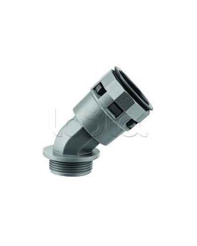 Муфта 45 грд. труба-коробка DN 12 мм, М16х1,5, полиамид, цвет черный DKC PAL12M16N в Таганроге Повороты, муфты, тройники Pintop.ru