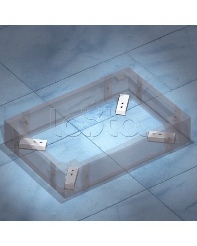 Комплект пластин для фиксации цоколя к полу DKC R5KFP01 в Таганроге Полки для шкафов и стоек Pintop.ru