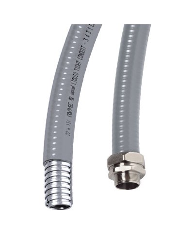 Металлорукав DN 20мм в ПВХ изоляции, Dвн 20,5 мм, Dнар 25,5, 50 м, цветсерый DKC 6071R-020 в Таганроге Металлорукав Pintop.ru