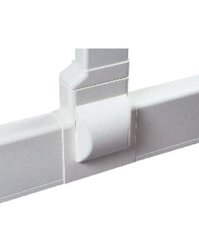 Тройник для плинтусного короба 100х40 мм с отводом на короб 90х40 мм, белый DKC AIR10047 в Таганроге Повороты, муфты, тройники Pintop.ru