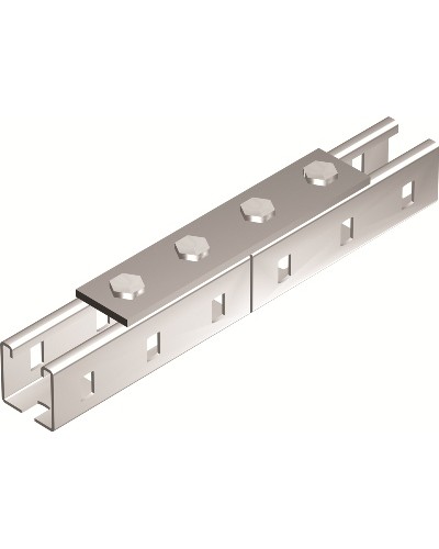 Пластина соединительная, длина 190 мм, 4отв., горячеоцинкованная DKC (BMD1012HDZ) в Таганроге Аксессуары для лотков Pintop.ru