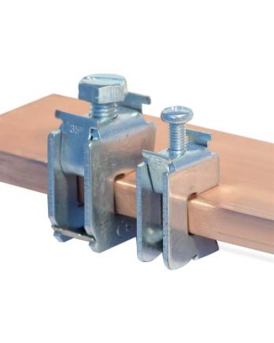 Шинная клемма для кабеля, сечение шины 10 мм, кабель 1,5-16 мм DKC R5BC1016 в Таганроге Крепежные изделия Pintop.ru