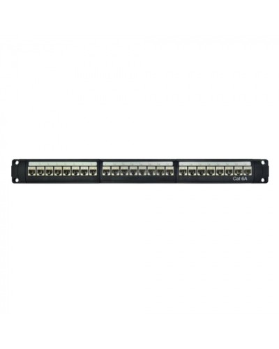 Патч-панель модульная 19, 1U, CAT6A, 24 порта RJ45, экранированная DKC RN6APPF24 в Таганроге Патч панель Pintop.ru